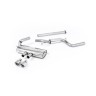 Ford Focus MK3 ST 5 door Hatchback - Part Resonated Cat-Back Exhaust System with Polished Tips - Polished