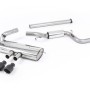Ford Focus MK3 ST 5 door Hatchback - Part Resonated Cat-Back Exhaust System with Black Velvet Tips - Cerakote Black