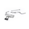 Ford Focus MK3 ST 5 door Hatchback - Part Resonated Cat-Back Exhaust System with Black Velvet Tips - Cerakote Black