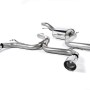 Ford Focus MK2 ST 225 - Non-Resonated (Louder) Cat-Back Race Exhaust System with Polished GT-100 Trims - Polished