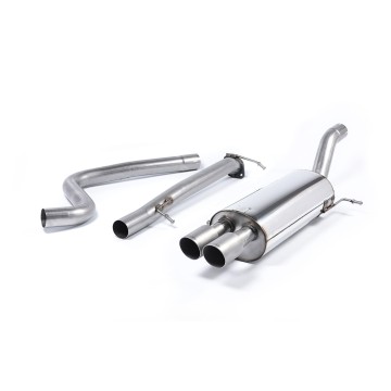 Ford Fiesta MK7/7.5 ST 1.6 - Non-Resonated (Louder) Cat-Back Race Exhaust System with Titanium Tips - Brushed Titanium