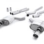 Ford Mustang 5.0 V8 GT (Fastback) - Non-Resonated (Louder) Cat-Back Exhaust System with Polished GT-100 Trims - Polished