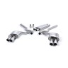 Ford Mustang 5.0 V8 GT (Fastback) - Resonated (Quieter) Cat-Back Exhaust System with Quad Polished GT-90 Trims (For Roush Valance) - Polished