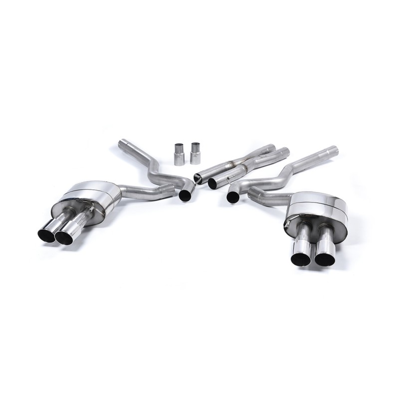 Ford Mustang 5.0 V8 GT (Fastback) - Non-Resonated Cat-Back Exhaust System (For Roush Valance) - Polished