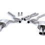 Ford Mustang 5.0 V8 GT (Fastback) - Non-Resonated Cat-Back Exhaust System (For Roush Valance) - Polished