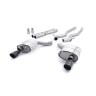 Ford Mustang 5.0 V8 GT (Fastback) - Non-Resonated (Louder) Cat-Back Exhaust System with Black GT-100 Trims - Cerakote Black