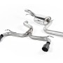 Ford Focus MK2 ST 225 - Non-Resonated (Louder) Cat-Back Race Exhaust System with Cerakote Black GT-100 Trims - Cerakote Black