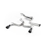 Ford Focus MK2 ST 225 - Non-Resonated (Louder) Cat-Back Race Exhaust System with Cerakote Black GT-100 Trims - Cerakote Black