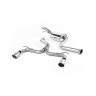 Ford Focus MK2 ST 225 - Non-Resonated (Louder) Cat-Back Race Exhaust System with Titanium GT-100 Trims - Brushed Titanium
