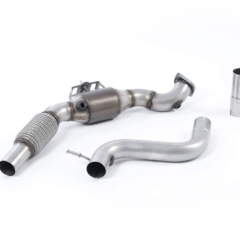 Ford Mustang 2.3 (S550/S650 Fastback) - Large Bore Downpipe with Hi-Flow Sports Catalyst (For Milltek Cat-Back) - Milltek Cat-Back