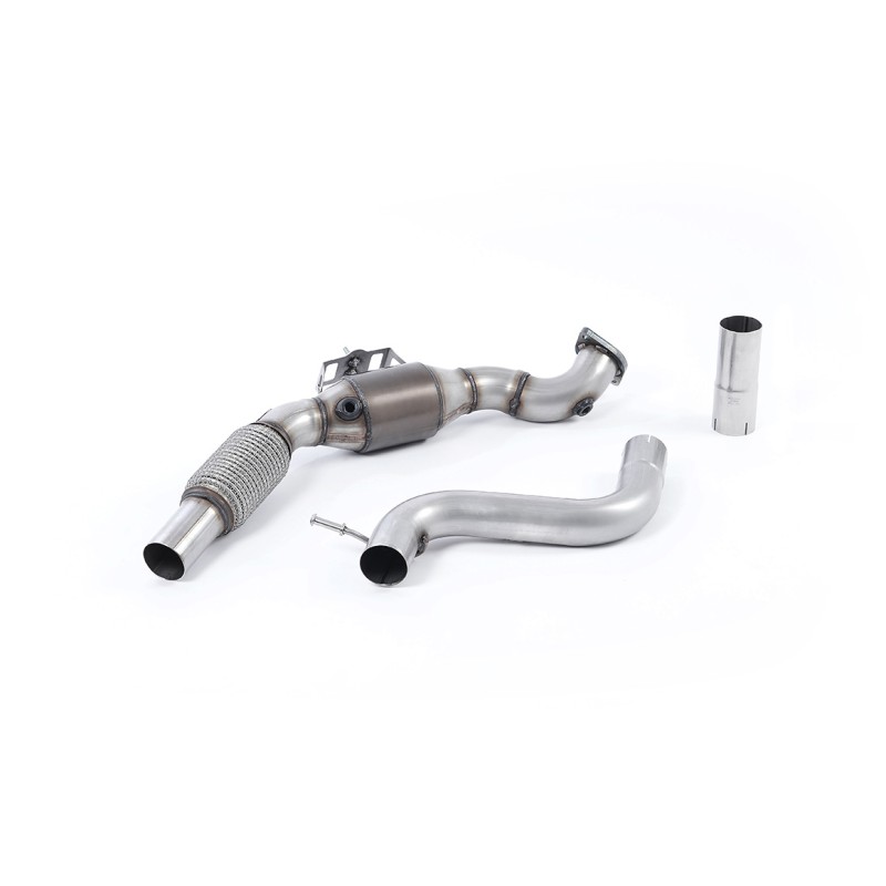 Ford Mustang 2.3 (S550/S650 Fastback) - Large Bore Downpipe with Hi-Flow Sports Catalyst (For Milltek Cat-Back) - Milltek Cat-Back