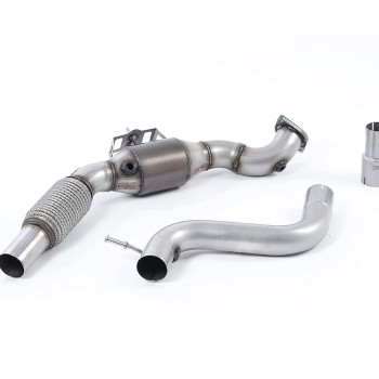 Ford Mustang 2.3 (S550/S650 Fastback) - Large Bore Downpipe with Hi-Flow Sports Catalyst (For OE Cat-Back) - OE Cat-Back
