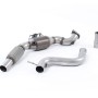 Ford Mustang 2.3 (S550/S650 Fastback) - Large Bore Downpipe with Hi-Flow Sports Catalyst (For OE Cat-Back) - OE Cat-Back