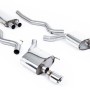 Ford Mustang 2.3 (S550 Fastback) - Resonated (Quieter) Cat-Back Exhaust System with GT-100 Polished Trims - Polished