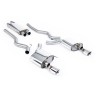 Ford Mustang 2.3 (S550 Fastback) - Resonated (Quieter) Cat-Back Exhaust System with GT-100 Polished Trims - Polished