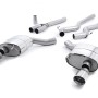 Ford Mustang 2.3 (S550 Fastback) - Non-Resonated (Louder) Cat-Back Exhaust System with GT-100 Polished Trims - Polished