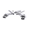 Ford Mustang 2.3 (S550 Fastback) - Resonated (Quieter) Cat-Back Exhaust System with GT-90 Titanium Trims (For Roush Valance) - Brushed Titanium
