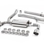 Ford Focus MK3 RS - Non-Resonated (Louder) Cat-Back Exhaust System with Polished GT-115 Trims - Polished