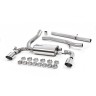 Ford Focus MK3 RS - Non-Resonated (Louder) Cat-Back Exhaust System with Polished GT-115 Trims - Polished