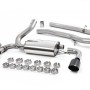 Ford Focus MK3 RS - Non-Resonated (Louder) Cat-Back Exhaust System with Cerakote GT-115 Trims - Cerakote Black