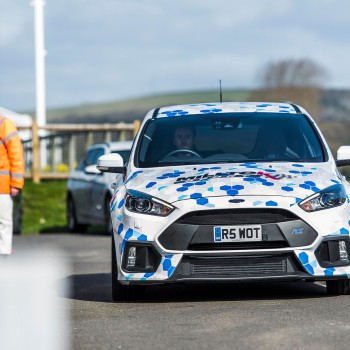 Ford Focus MK3 RS - Non-Resonated (Louder) Cat-Back Exhaust System with Titanium GT-115 Trims - Brushed Titanium