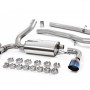 Ford Focus MK3 RS - Non-Resonated (Louder) Cat-Back Exhaust System with Burnt Titanium GT-115 Trims - Burnt Titanium
