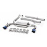 Ford Focus MK3 RS - Non-Resonated (Louder) Cat-Back Exhaust System with Burnt Titanium GT-115 Trims - Burnt Titanium