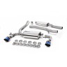 Ford Focus MK3 RS - Resonated (Quieter) Cat-Back Exhaust System with Burnt Titanium GT-115 Trims - Burnt Titanium