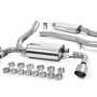 Ford Focus MK3 RS - Resonated (Quieter) Cat-Back Exhaust System with Titanium GT-115 Trims - Brushed Titanium
