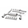 Ford Focus MK3 RS - Resonated (Quieter) Cat-Back Exhaust System with Titanium GT-115 Trims - Brushed Titanium