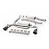 Ford Focus MK3 RS - Resonated (Quieter) Cat-Back Exhaust System with Cerakote Black GT-115 Trims - Cerakote Black