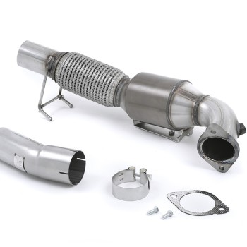Ford Focus MK3 RS - Large Bore Downpipe with Hi-Flow Sports Catalyst (For Milltek Cat-Back) - Milltek Cat-Back