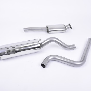 Ford Fiesta MK7/7.5 ST 1.6 - Resonated (Quieter) Cat-Back Race Exhaust System with Burnt Titanium Tips - Burnt Titanium