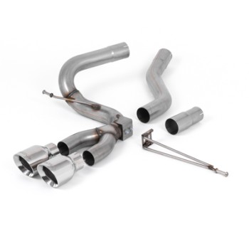 Ford Focus MK3 ST Diesel - Cat-Back Exhaust System with Polished GT-100 Trims - Polished