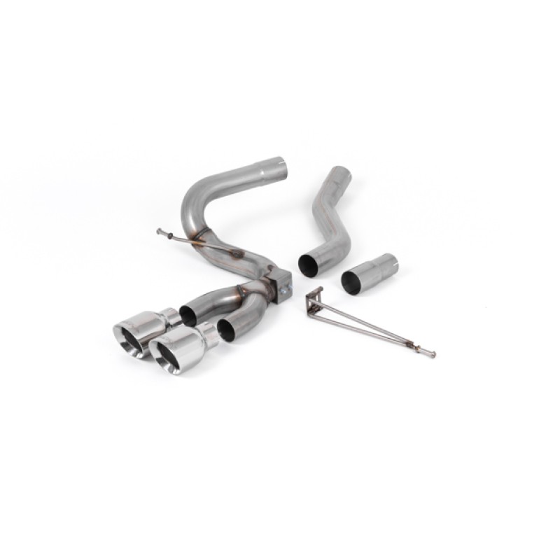 Ford Focus MK3 ST Diesel - Cat-Back Exhaust System with Polished GT-100 Trims - Polished