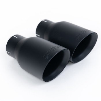 Ford Focus MK3 ST Diesel - Cat-Back Exhaust System with Cerakote Black GT-100 Trims - Cerakote Black