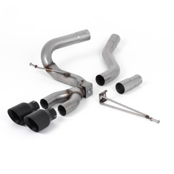 Ford Focus MK3 ST Diesel - Cat-Back Exhaust System with Cerakote Black GT-100 Trims - Cerakote Black