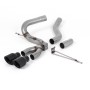 Ford Focus MK3 ST Diesel - Cat-Back Exhaust System with Cerakote Black GT-100 Trims - Cerakote Black