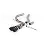 Ford Focus MK3 ST Diesel - Cat-Back Exhaust System with Cerakote Black GT-100 Trims - Cerakote Black