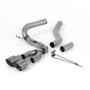 Ford Focus MK3 ST Diesel - Cat-Back Exhaust System with Titainium GT-100 Trims - Brushed Titanium