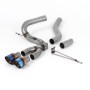 Ford Focus MK3 ST Diesel - Cat-Back Exhaust System with Burnt Titanium GT-100 Trims - Burnt Titanium