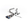 Ford Focus MK3 ST Diesel - Cat-Back Exhaust System with Burnt Titanium GT-100 Trims - Burnt Titanium