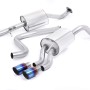 Ford Fiesta MK7/7.5 Ecoboost 1.0T - Resonated (Quieter) Cat-Back Exhaust System with Burnt Titanium Tips - Burnt Titanium