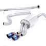 Ford Fiesta MK7/7.5 Ecoboost 1.0T - Non-Resonated (Louder) Cat-Back Exhaust System with Burnt Titanium Tips - Burnt Titanium