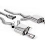 Ford Mustang 2.3 (S550 Fastback) - Non-Resonated (Louder) Cat-Back Exhaust System with GT-100 Titanium Trims - Brushed Titanium