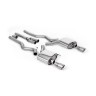 Ford Mustang 2.3 (S550 Fastback) - Non-Resonated (Louder) Cat-Back Exhaust System with GT-100 Titanium Trims - Brushed Titanium