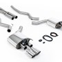 Ford Mustang 5.0 V8 GT (Fastback) - Valved Cat-Back Exhaust System with Quad Polished GT-90 Trims - Polished