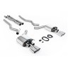 Ford Mustang 5.0 V8 GT (Fastback) - Valved Cat-Back Exhaust System with Quad Polished GT-90 Trims - Polished