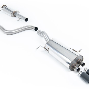 Ford Fiesta MK7/7.5 ST 1.6 - Resonated (Quieter) Cat-Back Exhaust System with Carbon Jet-80 Trims - Carbon Fibre