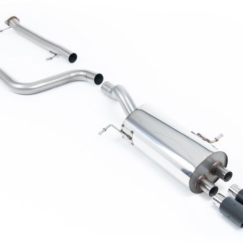 Ford Fiesta MK7/7.5 ST 1.6 - Non-Resonated (Louder) Cat-Back Exhaust System with Carbon Jet-80 Trims - Carbon Fibre